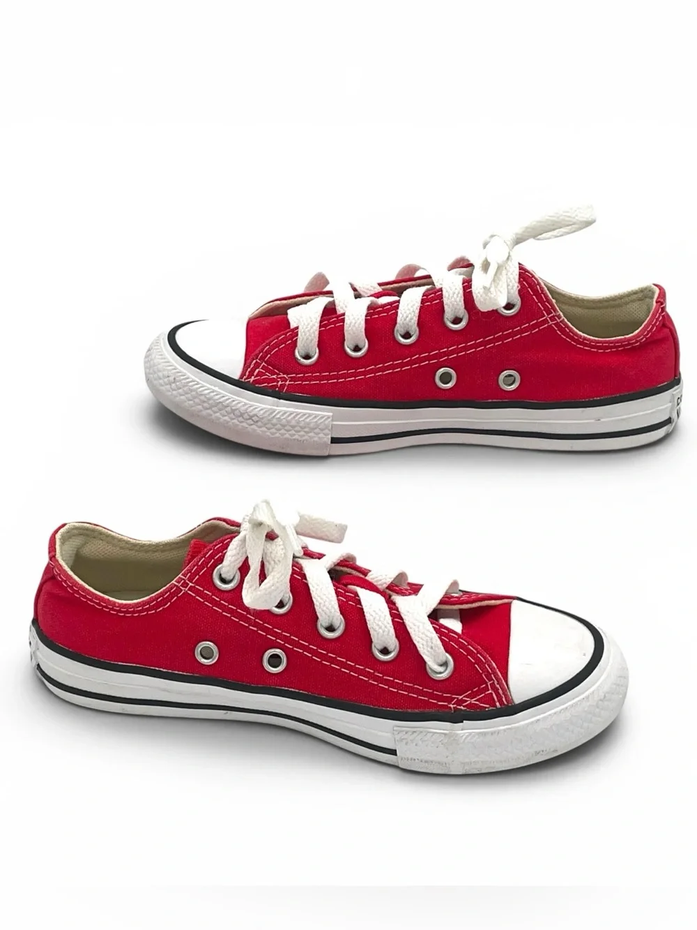Converse Chuck Taylor All Star Low Top Sneakers Red Kids Size 13